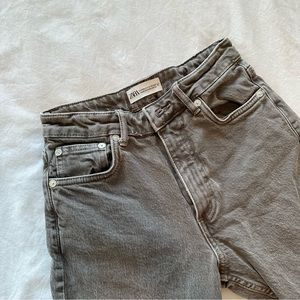 Zara TRF slim split jeans